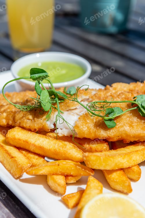 Preview: Fish and Chips with peas