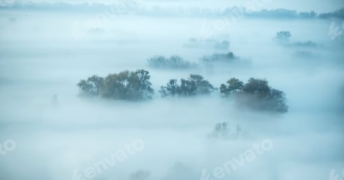 Preview: Landscape covered with mist