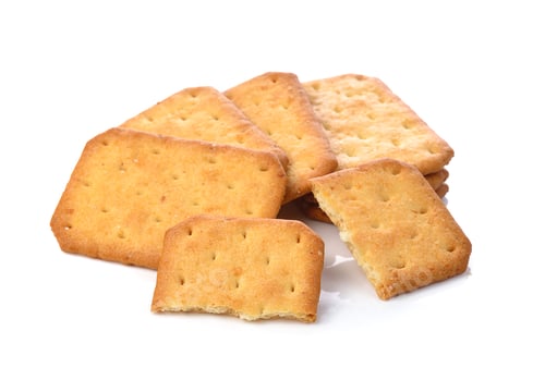 Preview: Cracker isolated on over white background