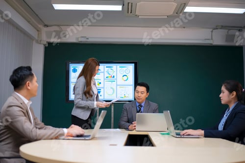 Preview: White collar worker working and meeting at office.