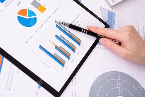 Preview: documents on the table, office workplace