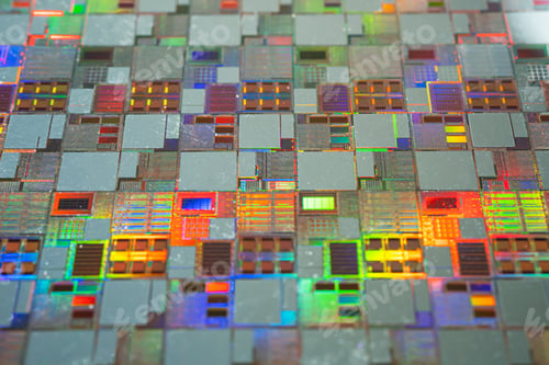 Preview: Silicon wafer for manufacturing semiconductor of integrated circuit.