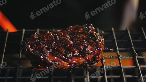 Preview: Meat on grill