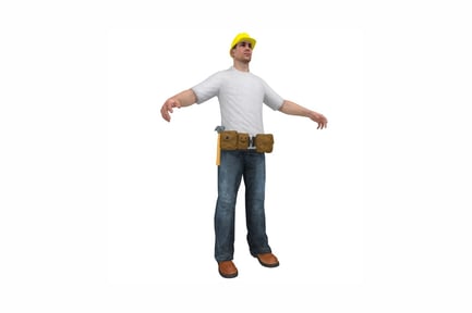 Preview: Construction worker with outstretched arms