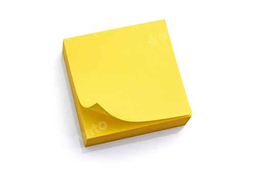 Preview: Blank yellow sticky note