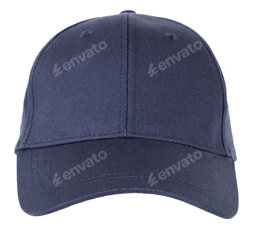 Preview: Blue navy baseball cap isolated on white background