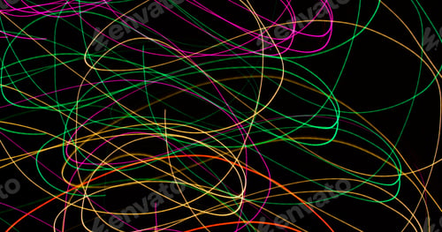 Preview: colored lines on a black background.textura
