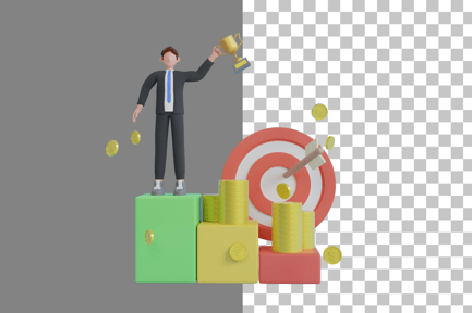 Preview: Successful Businessman 3D Illustration