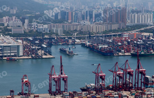 Preview: Container port Hong Kong overpass highway