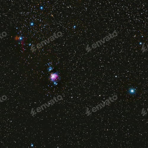 Preview: Beautiful starry backdrop with Orion Nebula.