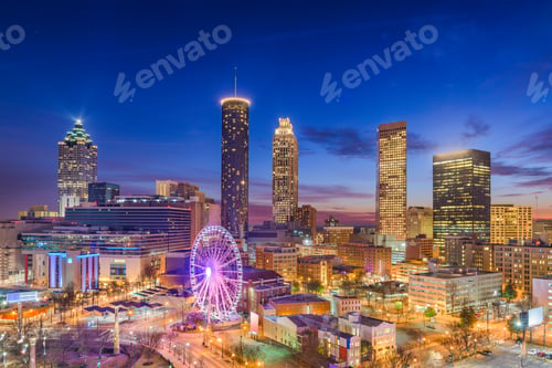 Preview: Atlanta, Georgia, USA Dawn Skyline