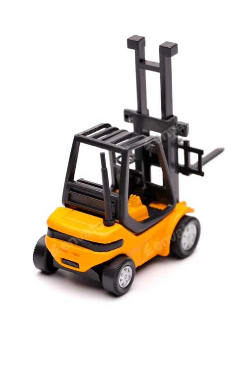 Preview: Yellow toy forklift