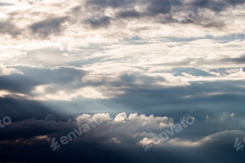 Preview: colorful dramatic sky with cloud at sunset.