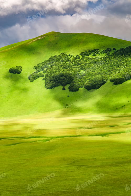Preview: Mountains in Castelluccio at summer, Umbria, Italy