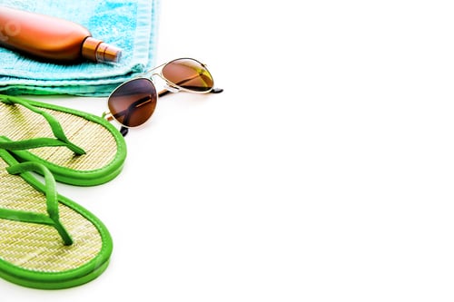 Preview: Beach stuff on white