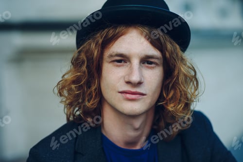 Preview: Fashion portrait of young beautiful man