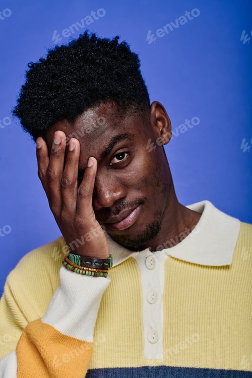 Preview: African stylish teenage boy portrait
