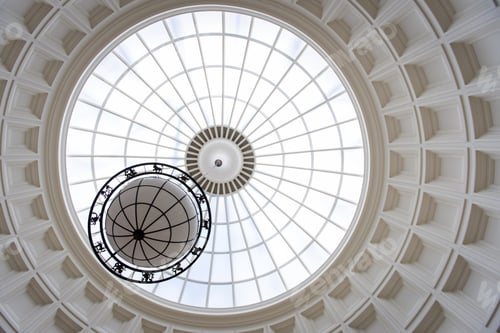 Preview: Zodian sign lamp decoration hanging from skylight ceiling