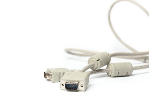 Preview: DVI wire isolated on white background