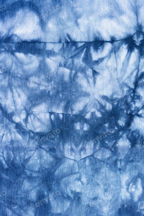 Preview: handcrafted Sibori blue gray abstract pattern