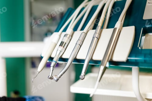 Preview: Dental equipment and instruments in dentist office