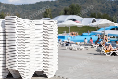 Preview: Preparing the beach for the new opening season.