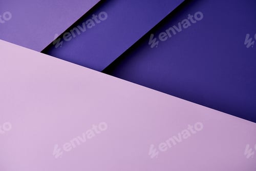 Preview: Paper sheets in purple tones background