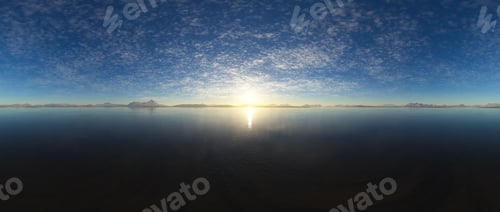 Preview: Dramatic Aerial Panorama of Clouds and Mountain Landscape. Nature Background.