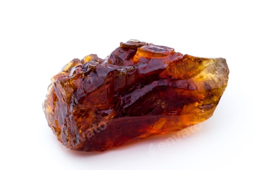 Preview: Brown caramelized sugar on white background.