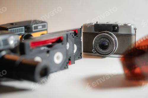 Preview: Vintage Camera Film and Video Cassette Tapes