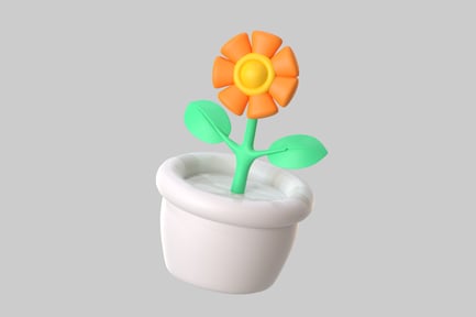 Preview: Stylized Potted Flower