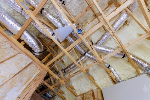 Preview: Installation of HVAC tubing vents heating system on the roof