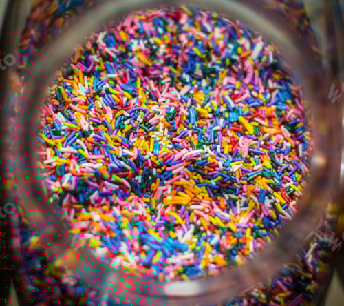Preview: Jar Full of Multicolored Sprinkles Candy Topping