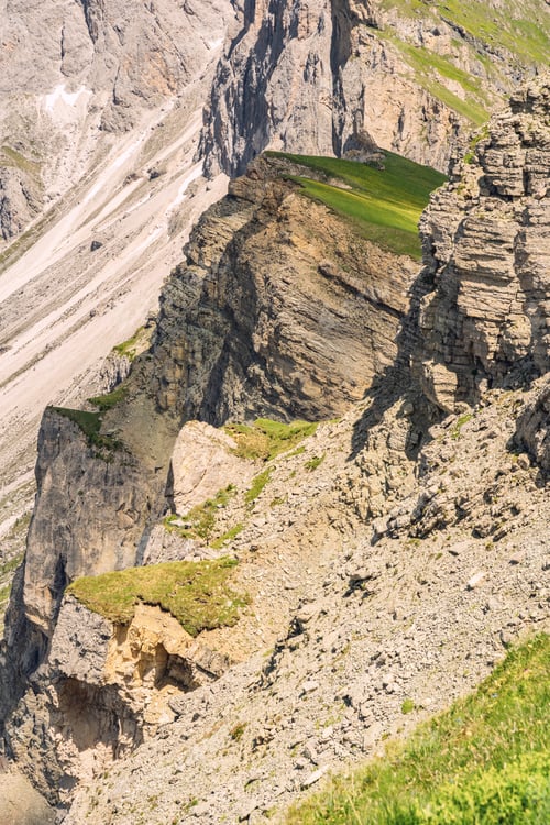 Preview: Beautiful Alps with high rocky and sandy mountain