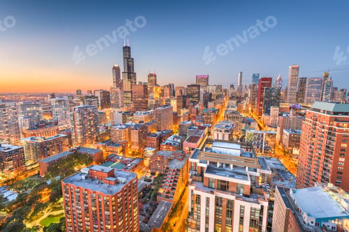Preview: Chicago, Illinois, USA Skyline