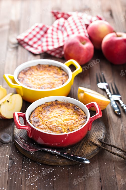 Preview: Cottage cheese casserole, sweet breakfast