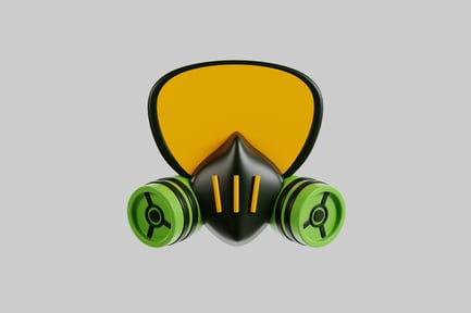 Preview: Cartoon toxic gas mask asset