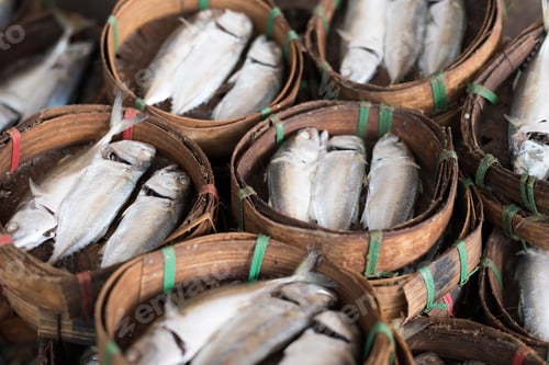 Preview: Dried Fish At The Traditional Market In Bangkok, Thailand