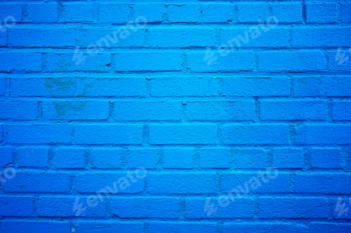 Preview: Empty Blue Brick Wall Background