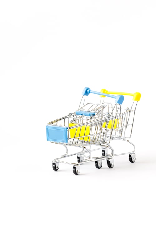 Preview: Shopping cart trolley basket .Conception Festive Sale Discount