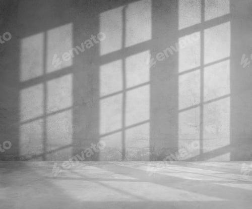 Preview: Window frame shadow background design element