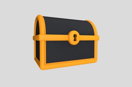 Preview: Loot Chest Modern 3D Illustration