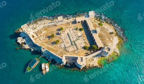 Preview: Maidens Castle Kiz Kalesi Drone Photo, Erdemli Mersin, Turkey