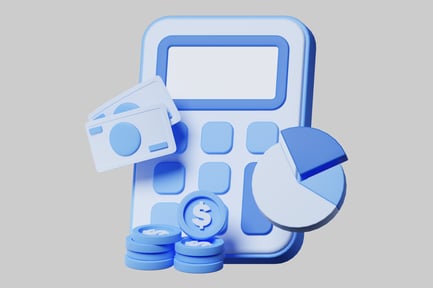 Preview: Financial planner calculator chart asset