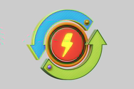 Preview: Energy cycle lightning bolt symbol