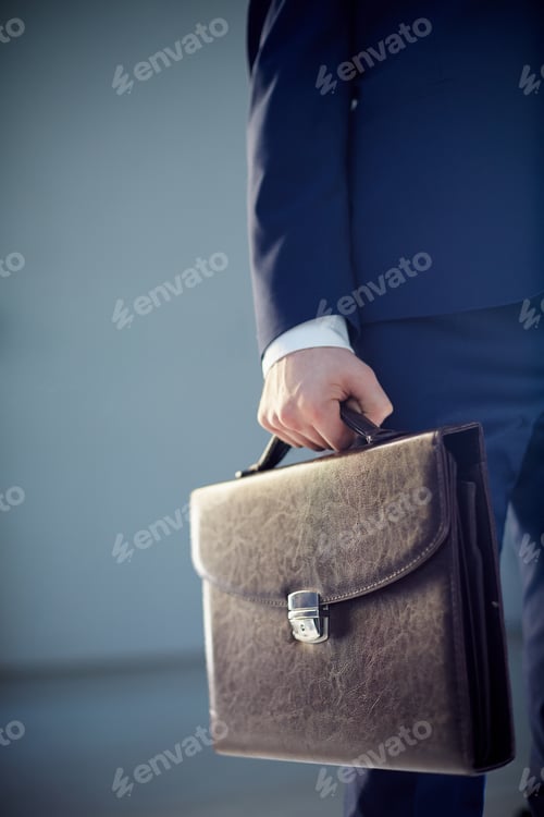 Preview: Leather briefcase