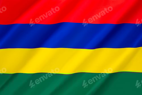 Visualização: Bandeira da Maurícia