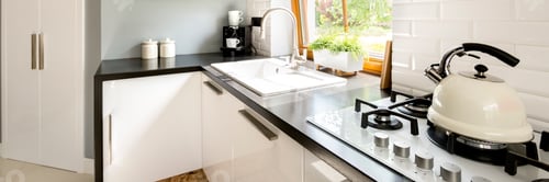 Preview: Clear and simple kitchen with gas burners