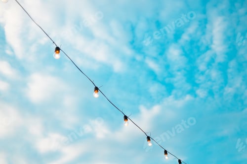 Preview: Light bulbs retro garland