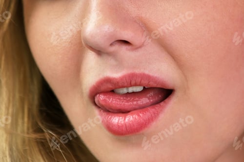 Preview: Young sexy girl with tongue out.